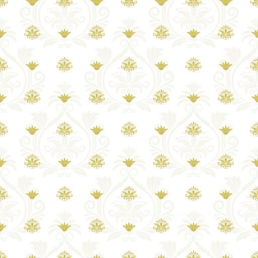 White and Gold Baroque Fabric Texture with Elegant Floral Pattern seamless White & Gold PBR texture