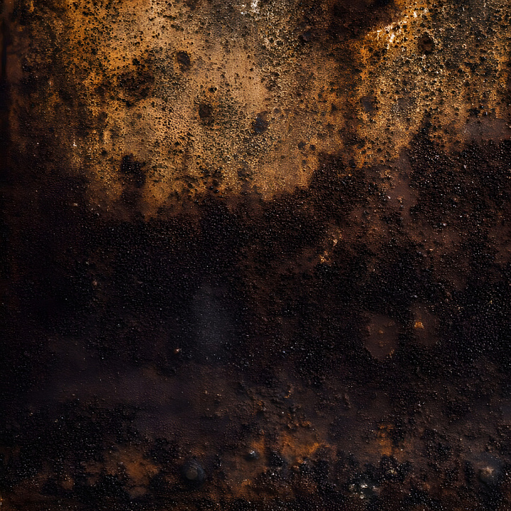 Rusted Metal Featuring Cracked Holes and Corroded Pitting seamless PBR texture preview