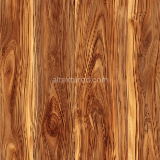 Seamless 3D PBR Texture of Rustic Knotty Pine Wood Planks with Rich Grain