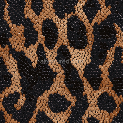 Seamless 3D PBR Reptile Skin Texture with Detailed Scales and Organic Patterns
