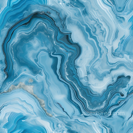 Azul Macaubas Blue Marble PBR Texture with Fluid Veins Marble texture preview