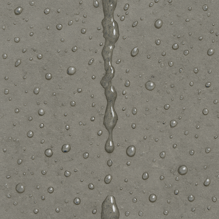 Drip Trail Patterns On Wet Pavement Surface Asphalt seamless PBR texture preview