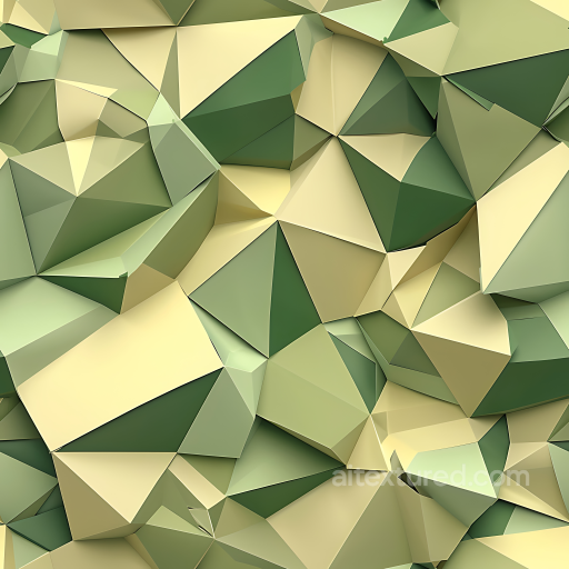 Stylized Geometric Camouflage PBR Texture in Green and Beige Tones seamless Color Camouflage PBR texture