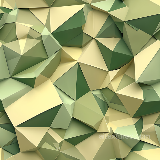 Stylized Geometric Camouflage PBR Texture in Green and Beige Tones Color Camouflage texture preview