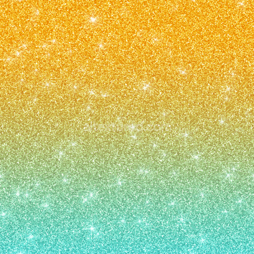 Seamless 3D PBR Glitter Texture with Orange to Teal Sparkling Gradient
