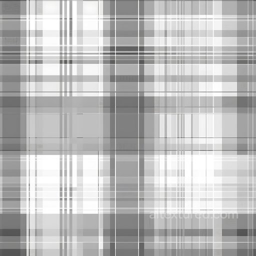 Seamless 3D Metal Plaid Panel PBR Texture in Grayscale texture preview