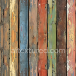 seamless Seamless 3D PBR Texture of Rustic Painted Wood Planks with Weathered Patina texture 8k free download PBR