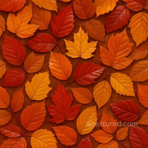 Shiny Autumn Leaves Seamless Texture seamless Foliage PBR texture