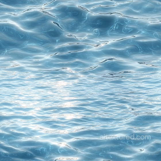 Water Texture of Reflective Ocean Surface with Realistic Ripples Water texture preview