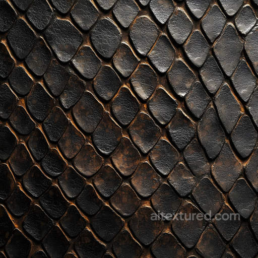 Reptilian Skin PBR Texture with Detailed Scales and Organic Surface seamless Skin PBR texture