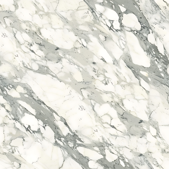 White Bianco Rhino Marble PBR Texture with Bold gray Veins Marble texture preview