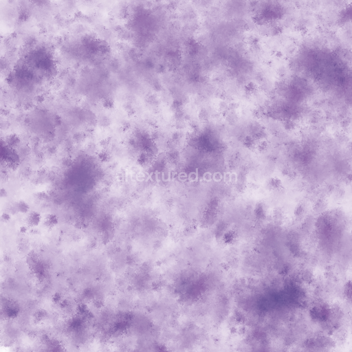 Seamless 3D PBR Texture with Soft Purple Watercolor Stains