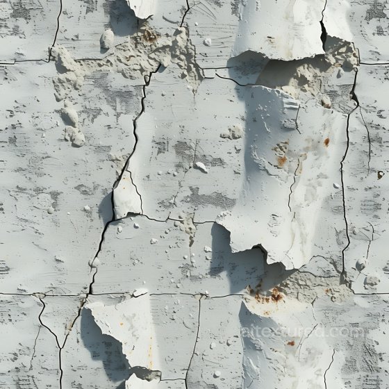 Cracked and Peeling Paint PBR Texture with Rust and Layered Damage Cracked & Holes texture preview