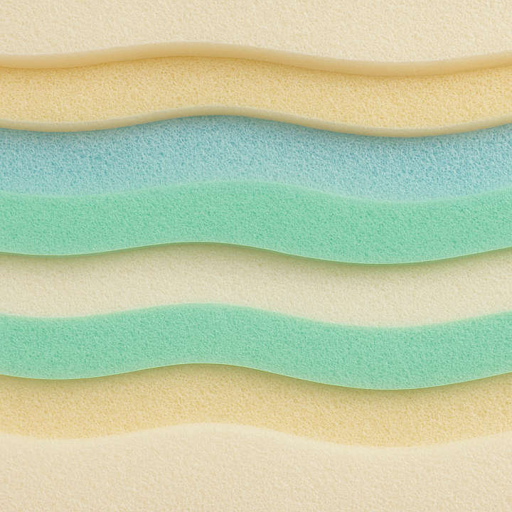 Layered Foam seamless PBR texture preview