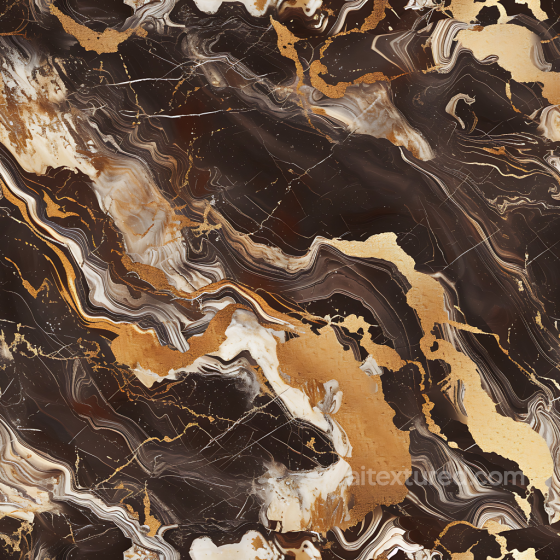 Chocolate Brown and Gold Marble PBR Texture with Bold Veins Marble texture preview