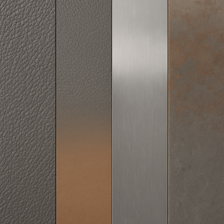 Pebbled Leather Surface With Embossed Leather Detail seamless PBR texture preview
