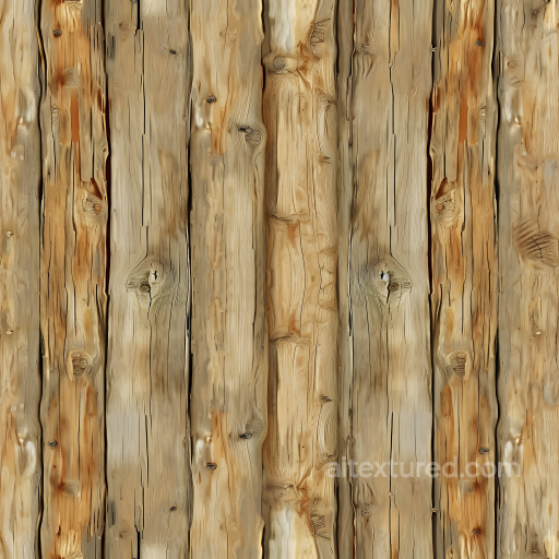 Weathered Pine Wood Planks PBR Texture with Natural Knots and Cracks seamless Wood PBR texture