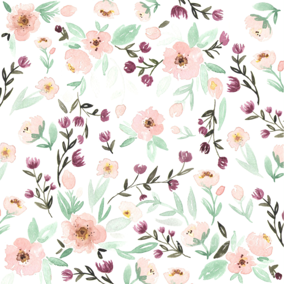 Wild Flower Texture Featuring Soft Pink and Purple Watercolor Floral Design Wild Flower texture preview