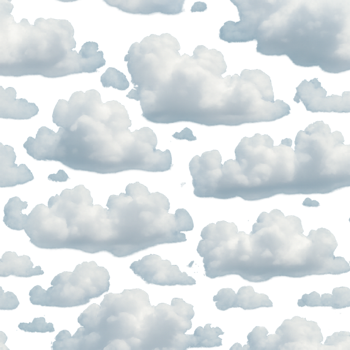 Transparent Cumulus seamless PBR texture preview
