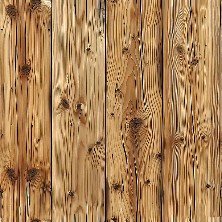 Light Pine Wood Planks with Natural Knots and Grain seamless PBR texture preview