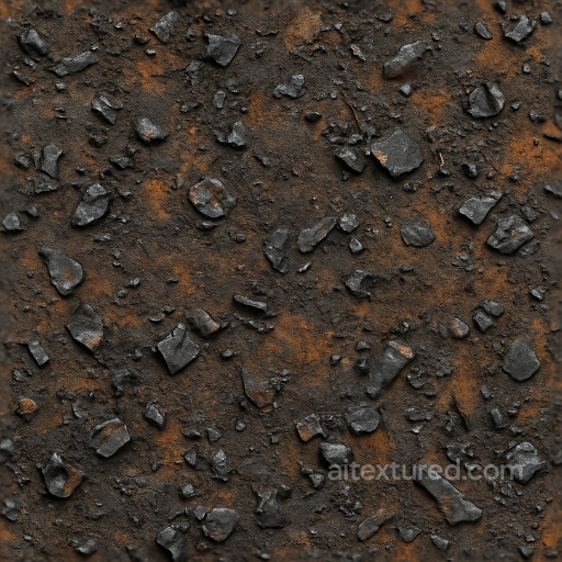 Explosive Dust And Burnt Metal Debris From Chemical Blast In Photorealistic 8K PBR seamless Explosion PBR texture