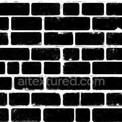 seamless Seamless 3D PBR Texture of Black Cracked Brick Wall with Worn Surface texture 8k free download PBR
