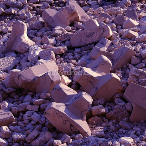 High-Resolution Natural Stone Rocks PBR Texture