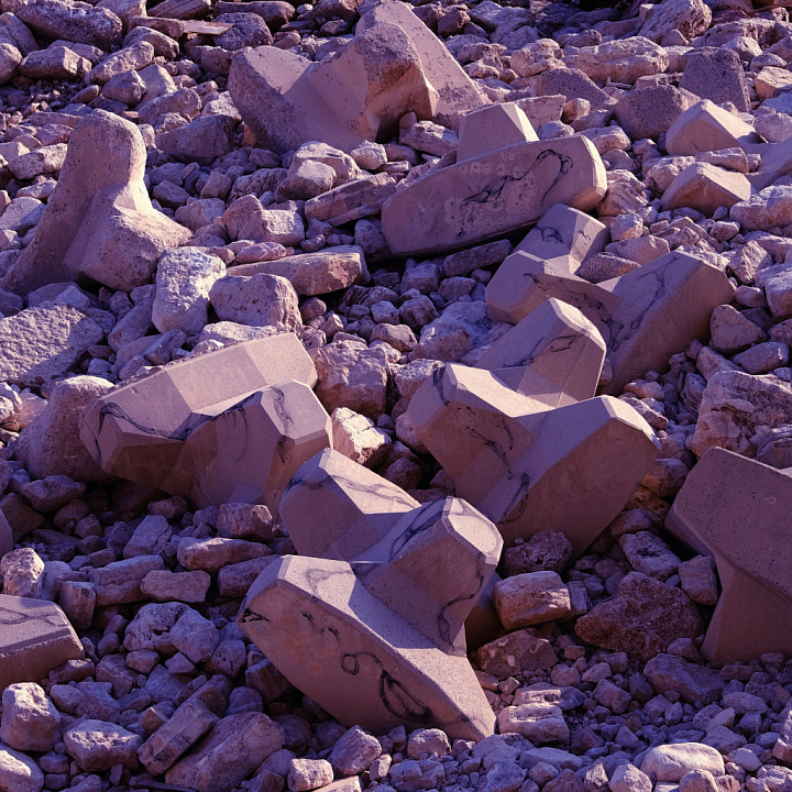 Natural Stone Rocks seamless PBR texture preview