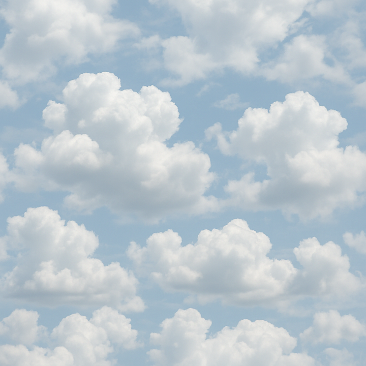 Photorealistic Cloud seamless PBR texture preview