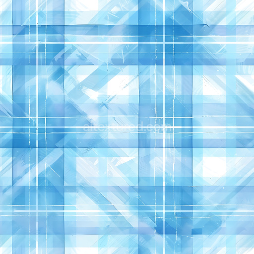 Preview — Seamless 3D PBR Texture of Transparent Blue Plaid Pattern with Abstract Brushstrokes