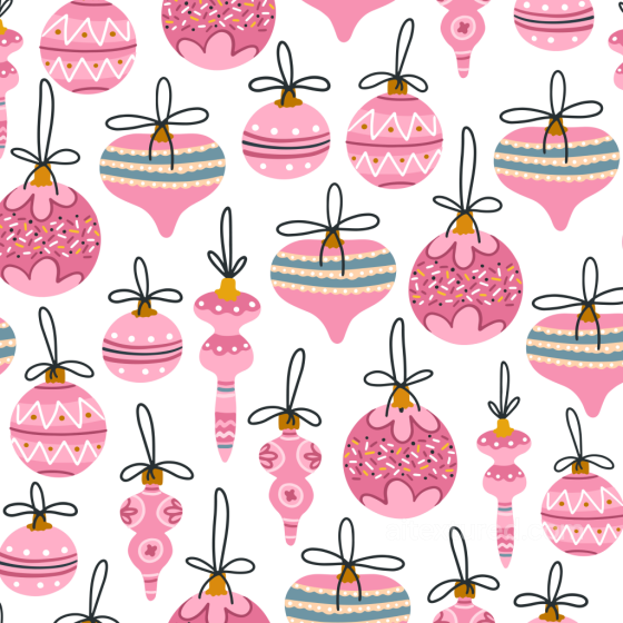 All Christmas Digital paper Texture of Pink Christmas Ornaments Digital Paper Pattern All Christmas Digital paper texture preview