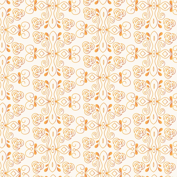 Ornamental White & Gold Decorative Pattern seamless PBR texture preview