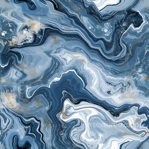 Azul Macaubas Blue Marble PBR Texture with Organic Veins and Gold Flecks seamless Marble PBR texture