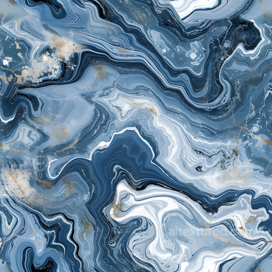 Azul Macaubas Blue Marble PBR Texture with Organic Veins and Gold Flecks Marble texture preview