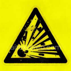 seamless Sign Warning Triangle Graphic Hazard Black Yellow Pbr Seamless Texture texture 8k free download PBR