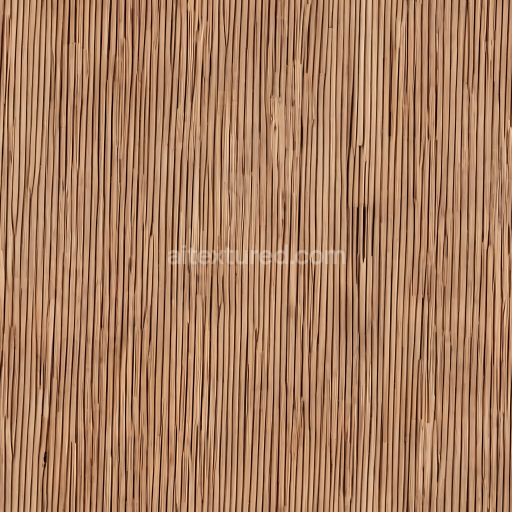 Seamless 3D PBR Light Bamboo Wood Texture Featuring Vertical Grain Pattern