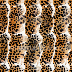 seamless Seamless 3D PBR Leopard Print Fabric Texture with Watercolor Style Spots texture 8k free download PBR