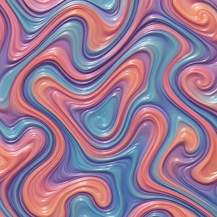 Decorative Glossy Paint seamless PBR texture preview