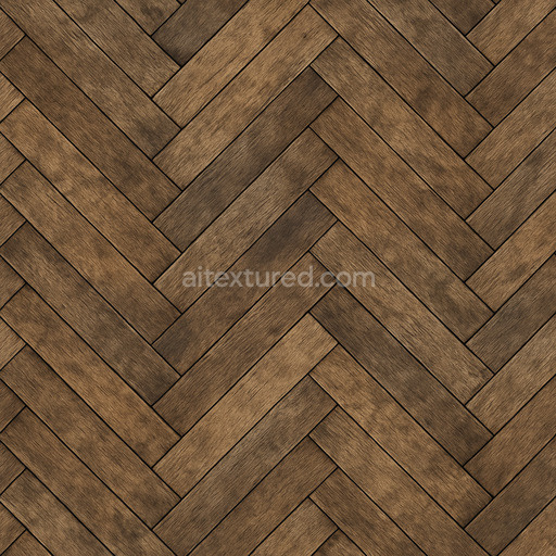 Aged Herringbone Parquet Texture Seamless 1024X1024