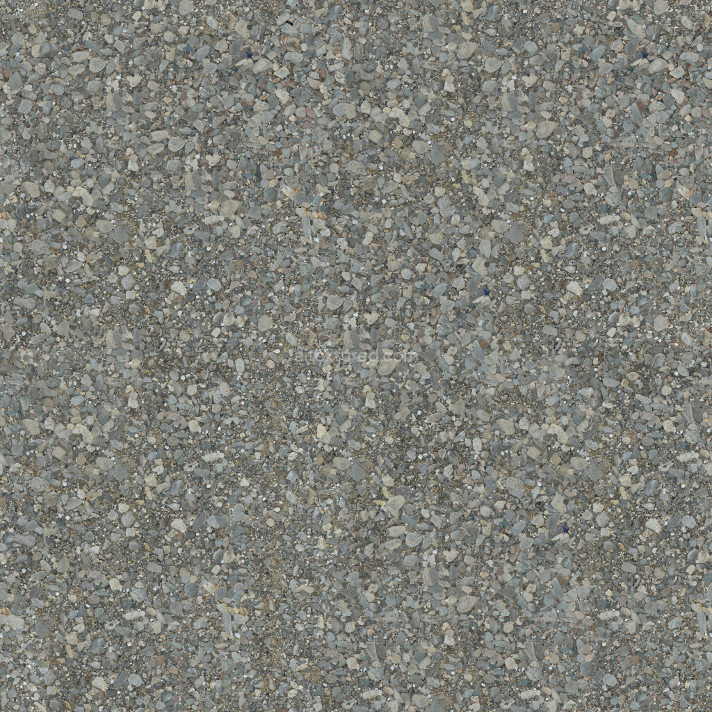 Seamless gravel PBR texture in gray tones