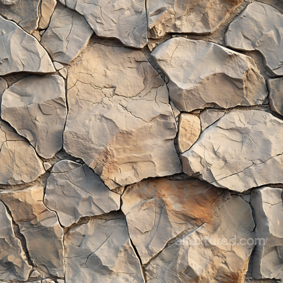 Cracked Stone Ground PBR Texture with Earthy Beige and Gray Details Stone texture preview