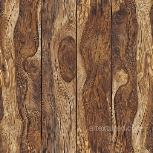 Rustic Knotted Wood Floor Texture with Rich Grain Details seamless Wood PBR texture