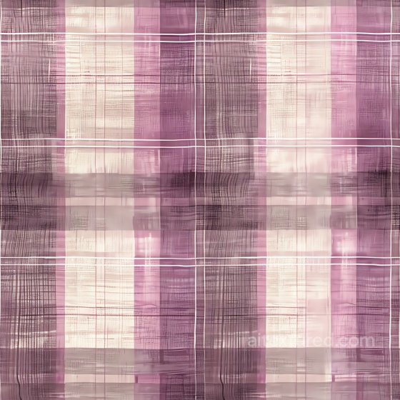 Soft Mauve and Cream Plaid Fabric Seamless Texture with Subtle Brushstroke Pattern Plaid texture preview