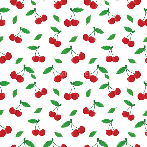 Pattern Bundle - Seamless 3D Pattern PBR Texture Featuring Bright Cherry Motifs with Crisp Green Leaves texture preview