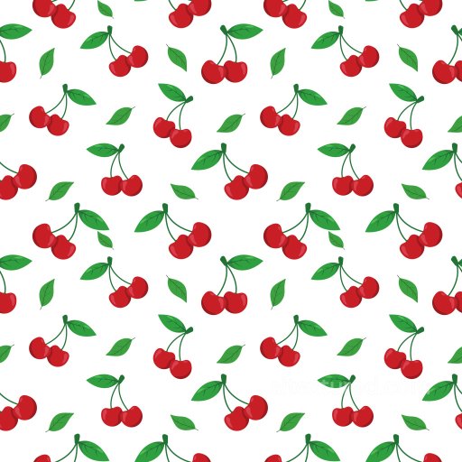 Pattern PBR Texture Featuring Bright Cherry Motifs with Crisp Green Leaves seamless Pattern Bundle PBR texture