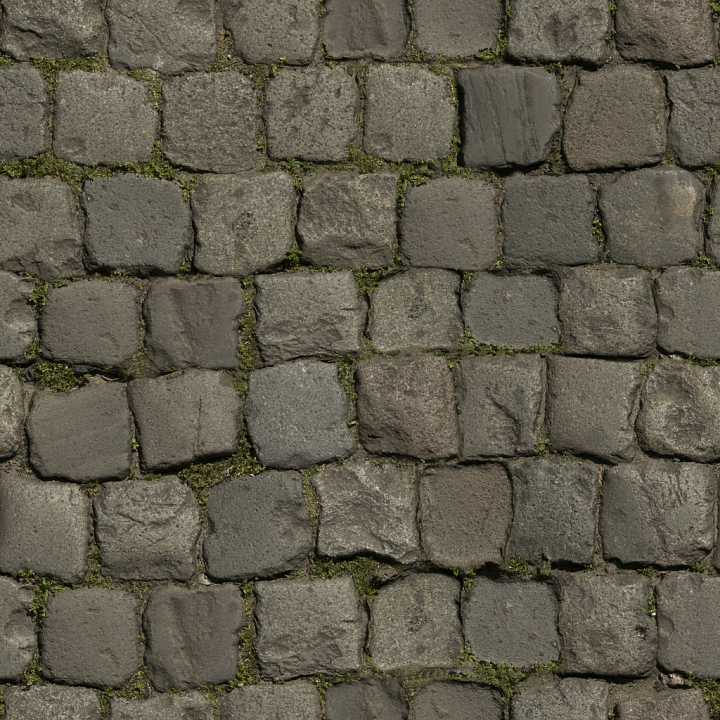 Cobblestone Floor Cobblestone - Cobblestone Stacked Pavement Floor Outd… seamless PBR texture preview
