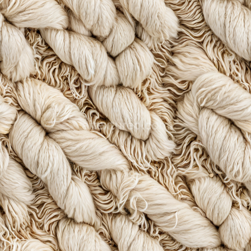 Seamless 3D PBR Twisted Cream Leather Texture with Soft Fibrous Detailing