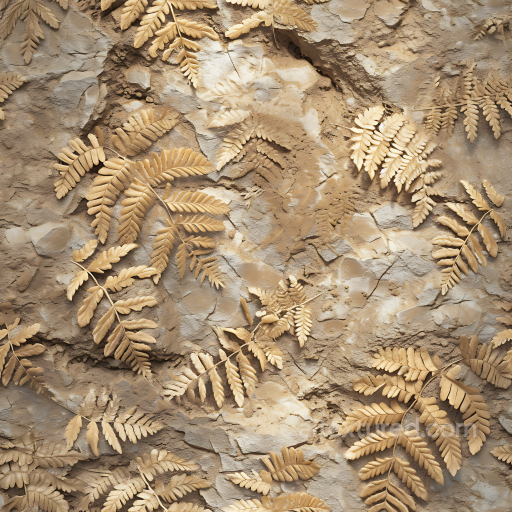 Stone Ground PBR Texture Featuring Detailed Leaf Imprints and Natural Erosion seamless Stone PBR texture