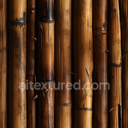 seamless Seamless 3D PBR Texture of Weathered Polished Bamboo Culms with Natural Grain texture 8k free download PBR