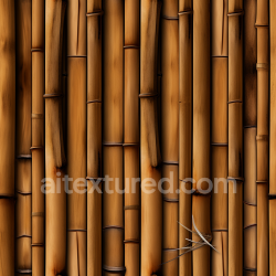 seamless Seamless 3D PBR Texture of Warm Brown Bamboo Culms with Natural Nodes texture 8k free download PBR